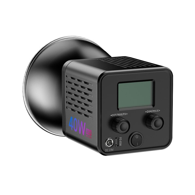 ULANZI - 40W RGB 內置電池COB燈 - RGB款 | 50W高亮超頻 | 70min工作續航 (不帶火牛) | 48983001-L024 - Image 9