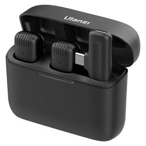 ULANZI - J12 無線領夾式麥克風 - USB-C | 跨場景聲音不失真 | 65ft無線接收 | 自動連線即插即用 | 內建降噪模組 | 360°全指向電容咪 | 50549002-2883A