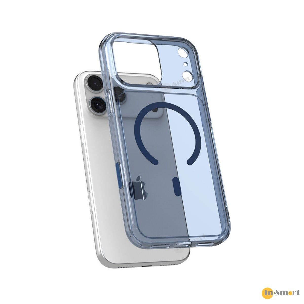 JTLEGEND 8211 Hybrid Cushion Mag 減震防摔晶透抗黃防霧化磁吸保護殼 iPhone 17 Pro Max 8211 透明藍 四角內建壓力分散氣墊 N52 強勁磁吸 鏡頭保護