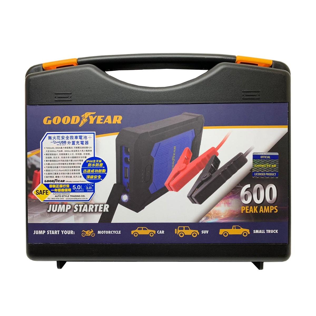 Alternative view of GOODYEAR – Jump Starter 應急救車電池 汽車超迷你過江龍 便攜救車寶 7200mAh