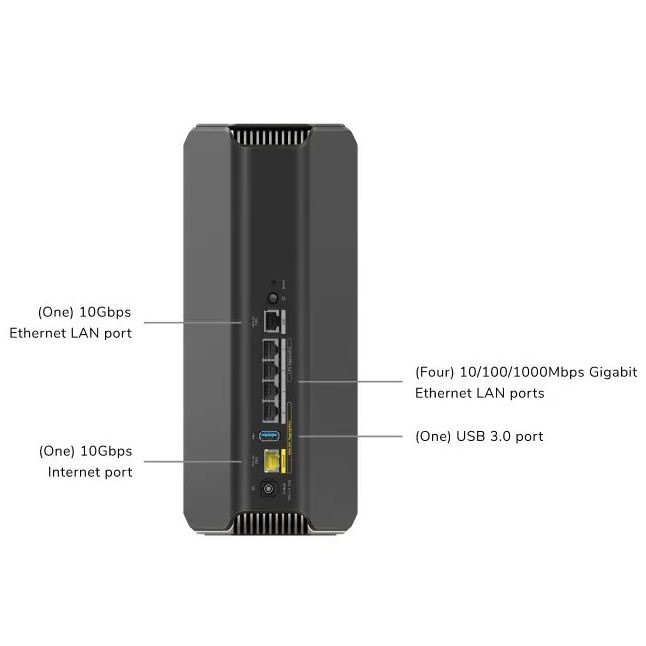 Alternative view of NETGEAR - Nighthawk (RS700S) 三頻 BE19000 WiFi 7 路由器 | 10 Gig Ports | USB 3.0