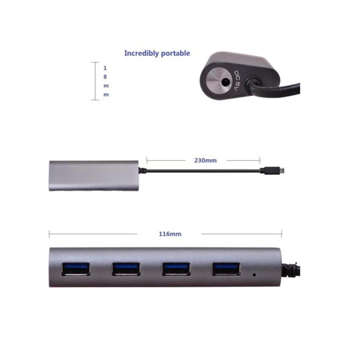 WAVLINK - USB-C 四端USB連接器 (4 x USB 3.0) 即插即用 UH3048C 原裝行貨 一年保養 - Image 7