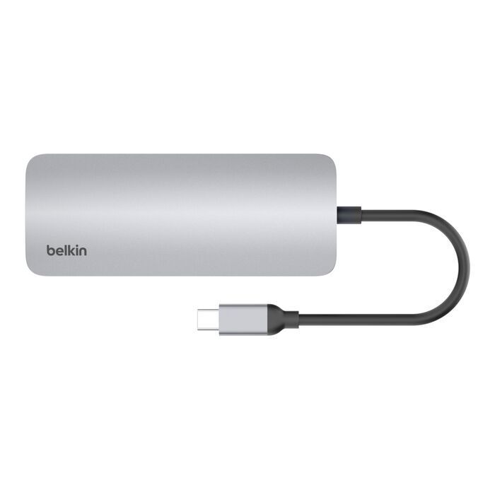 Belkin 8211 Connect USB-C 6 合 1 多媒體集線器  4K HDMI  SD  USB-C PD  USB-A  Gigabit Ethernet  AVC008fqSGY-V2
