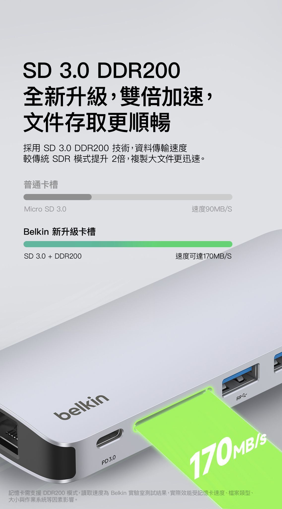 Belkin 8211 Connect USB-C 6 合 1 多媒體集線器  4K HDMI  SD  USB-C PD  USB-A  Gigabit Ethernet  AVC008fqSGY-V2
