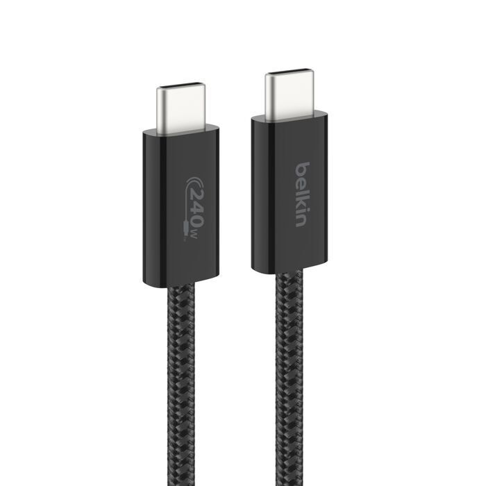 Belkin 8211 BOOSTCHARGE USB-C 至 USB-C 連接線 240W 2條裝 黑色  15m5 ft  CAB019qc05BK2PK