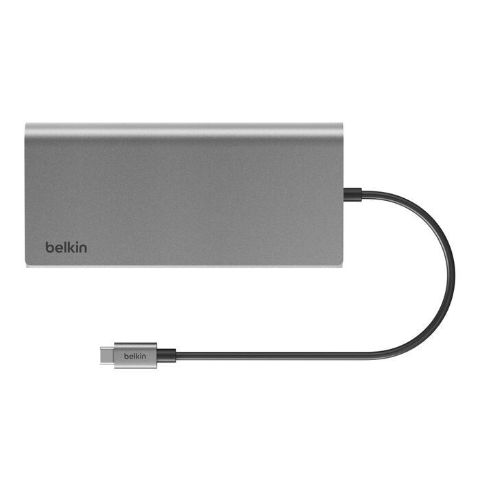 Belkin 8211 Connect 通用 USB-C 8 合 1 雙 4K 顯示集線器  4K 60Hz  USB-C  USB-A  1Gbps  INC015btSGY-CZ