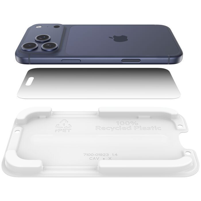 Belkin 8211 ScreenForce InvisiGlass 防偷窺鋼化螢幕保護貼 for iPhone 17 Pro  OVA213FQ