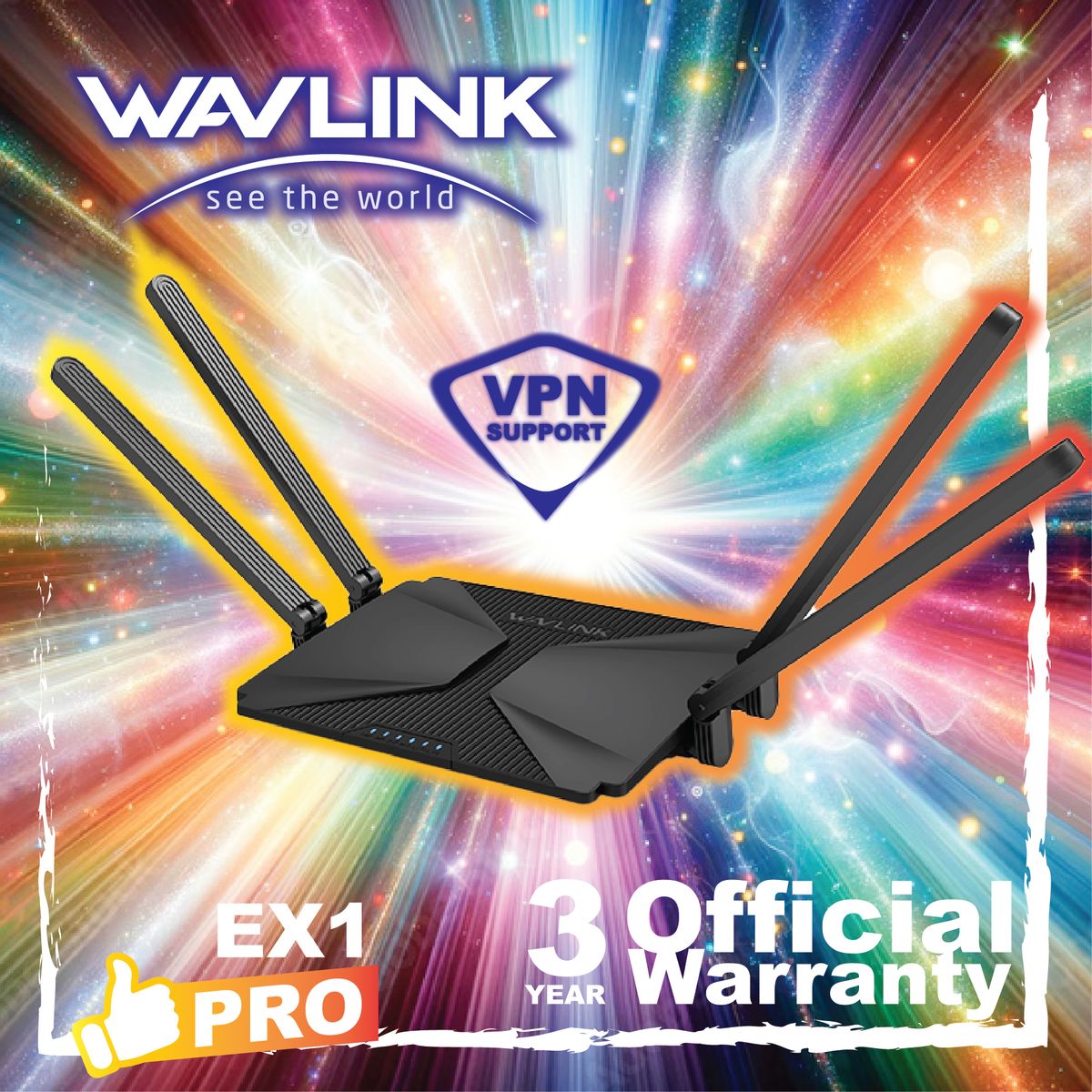 WAVLINK 8211 WiFi 6 AX3000 PCM Best Value Mesh 雙頻 超級 路由器 3年保用 MIGHTY EX1 PRO VPN Router
