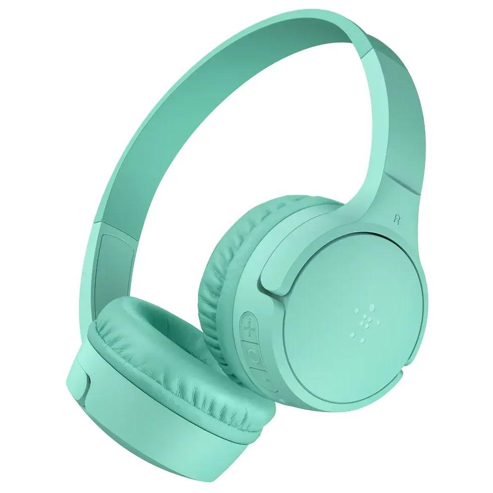 Belkin - SOUNDFORM™ Mini 兒童專用 頭戴式 藍牙無線/有線 兩用 內置麥克風 耳機 V3 - 薄荷綠色｜AUD002FQMNV3