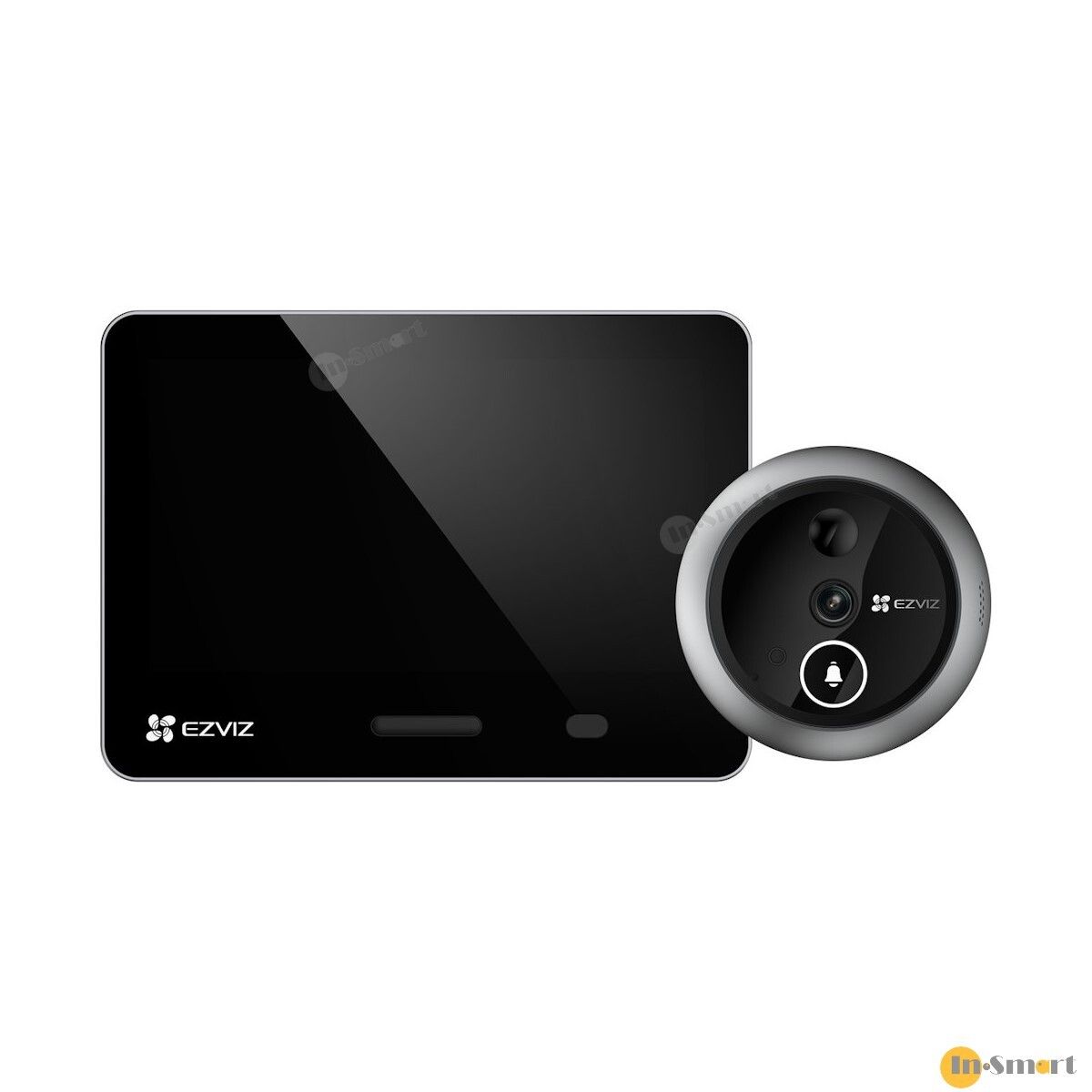 Ezviz - EP4 4K 全無線智慧貓眼攝像頭連門鈴 AI 人工智慧辨識功能 5.5" 彩色觸控屏幕 6米 PIR 智能人體感應 內置 7100mAh 充電池 IP54 防風雨 5米紅外線夜視