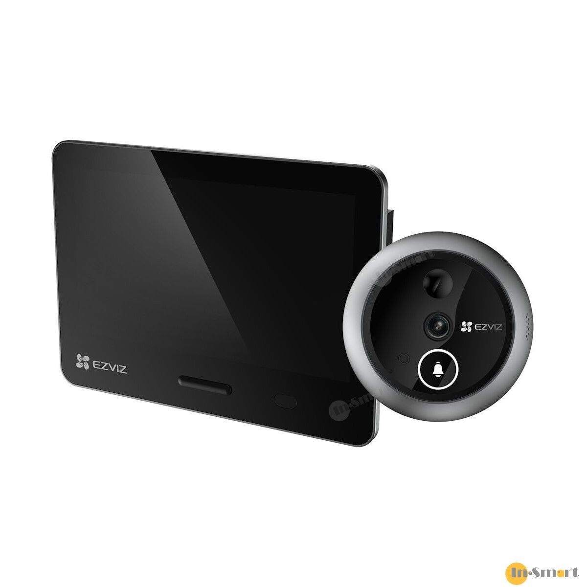 Alternative view of Ezviz - EP4 4K 全無線智慧貓眼攝像頭連門鈴 AI 人工智慧辨識功能 5.5" 彩色觸控屏幕 6米 PIR 智能人體感應 內置 7100mAh 充電池 IP54 防風雨 5米紅外線夜視