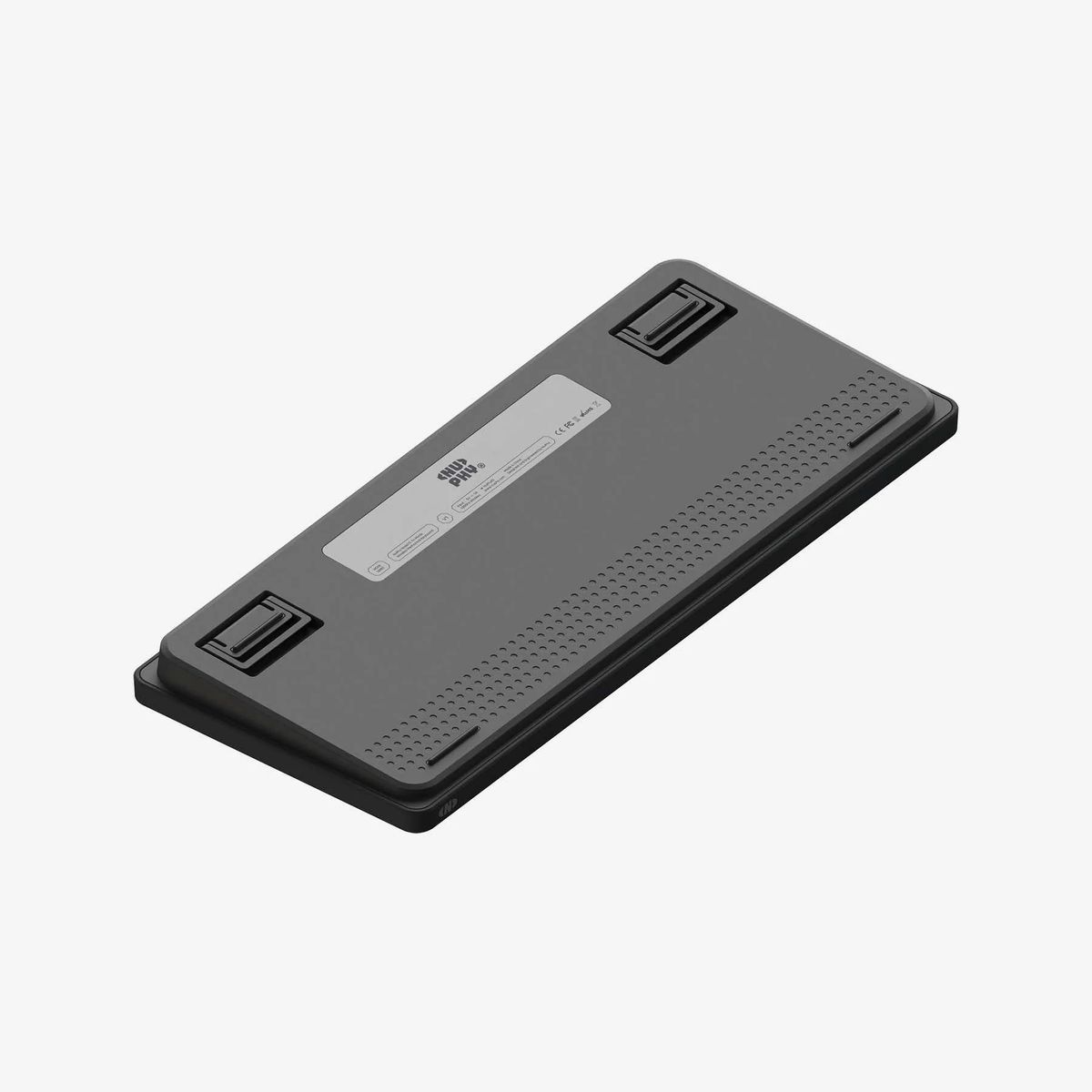 Alternative view of NuPhy - Node 75 nano Low Profile 無線低矮機械鍵盤  [Blush Switch] 灰黑色 |  75% 全尺寸 熱換軸 Gasket 結構 RGB 背光 觸控條 長續航 1000Hz