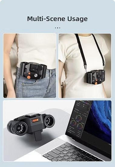 LEMOISTAR 8211 FB7 雙渦輪掛腰風扇 黑色 10000mAh 行動電源功能 100段無極調速 超長14小時續航 工地戶外露營 必備掛頸風扇 香港行貨