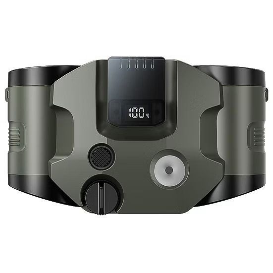 LEMOISTAR 8211 FB7 雙渦輪掛腰風扇 軍綠色 10000mAh 行動電源功能 100段無極調速 超長14小時續航 工地戶外露營 必備掛頸風扇 香港行貨