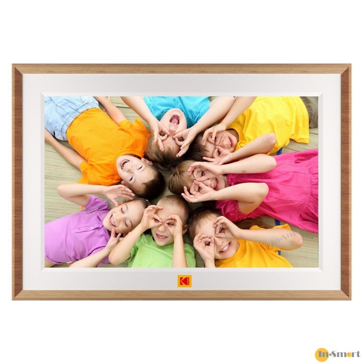 KODAK 8211 10寸 木紋窄邊框 Wi-Fi 傳輸電子相架數碼相框 RCF-1018 32GB內置儲存 SDMMC卡 播放相片 短片 音樂
