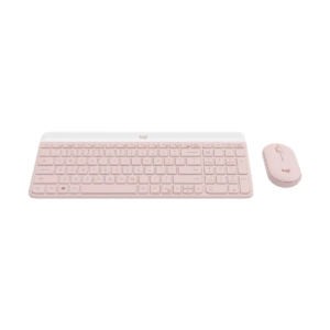 Logitech MK470 Slim 無線鍵盤與滑鼠組合 玫瑰色 920-0011326 英文鍵盤