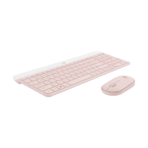 Logitech MK470 Slim 無線鍵盤與滑鼠組合 玫瑰色 920-0011326 英文鍵盤