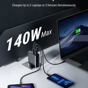 VOLTME 8211 Revo 140 8211 PD140W USB-C2USB-A 三端口快速充電器英規- 黑色