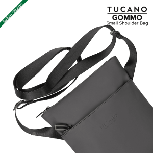 TUCANO Tucano Gommo 再生塑料帶有內部防輻射系統的小肩包 8211 黑色意大利設計