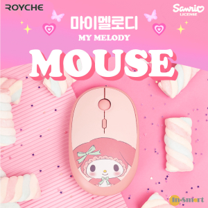 Sanrio - 韓國Royche x Sanrio 無線滑鼠 藍牙 / 2.4G My Melody