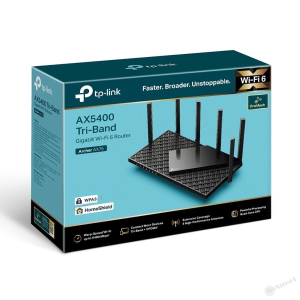 TP-LINK - Archer AX75 AX5400 極速三頻 Wi-Fi 6+ 802.11ax Gigabit Router 路由器 6天線 USB3.0 8K 串流 - Image 5