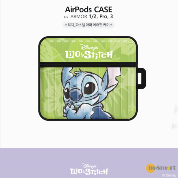 Disney - AirPods Pro 保護殼 史迪奇 史迪仔 綠色