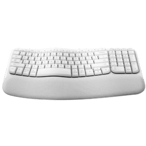 Logitech 8211 WAVE KEYS 軟墊手託 無線 人體工學鍵盤 8211 珍珠白