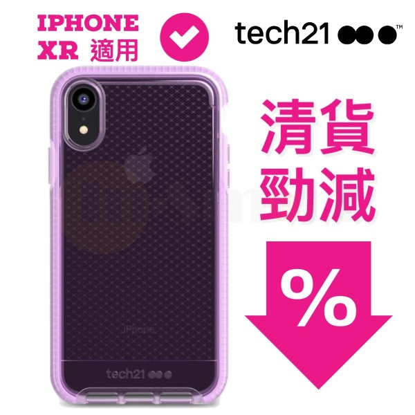 Tech21 - Evo Check 防衝擊保護殼 iPhone XR 適用 粉色 T21-6106