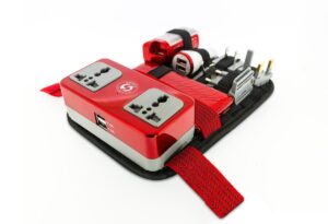 SOVIS 聖誕038旅行必備 INTEGRATED 038 SMART 全方位旅行電源解決方案套裝 Red