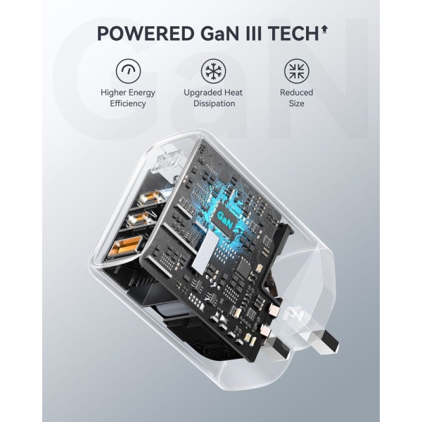 VOLTME - Revo 65 - PD65W (USB-C x2+USB-A) 三端口快速充電器（英規）- 黑色 - Image 6