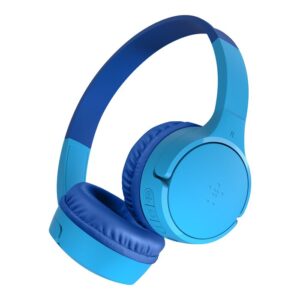 Belkin SOUNDFORM Mini 兒童專用 頭戴式 藍牙BT53 無線有線 兩用 內置麥克風 耳機 V3 USB-C Cable 8211 藍色AUD002BTBLV3