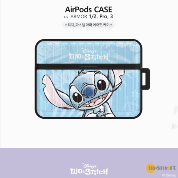 Disney - AirPods Pro 保護殼 史迪奇 史迪仔 紫色