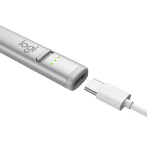 Logitech LOGITECH CRAYON 適用於所有 iPad 2018 與之後上市的機型 的像素級精準度數位筆透過 USB-C 充電 8211 銀白色