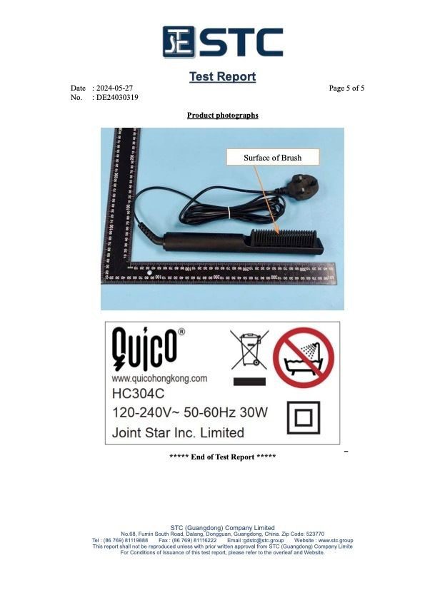 Quico 8211 Sanrio x QUICO 遠紅外線負離子造型梳發熱梳電熱梳護髮造型梳負離子梳負離子直髮梳  My Melody
