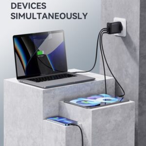 Alternative view of VOLTME - Revo 65 - PD65W (USB-C x2+USB-A) 三端口快速充電器（英規）- 黑色