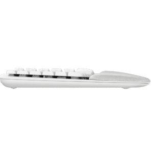 Logitech 8211 WAVE KEYS 軟墊手託 無線 人體工學鍵盤 8211 珍珠白