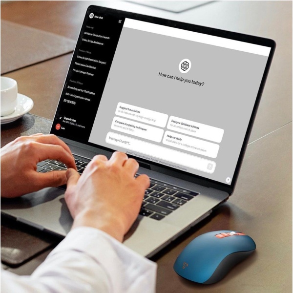 In-Smart - iTing V8 ChatGPT AI MOUSE 無線智能藍芽滑鼠｜一鍵直入ChatGPT智能寫作平台｜2.4GHz & Bluetooth 滑鼠 - Image 3