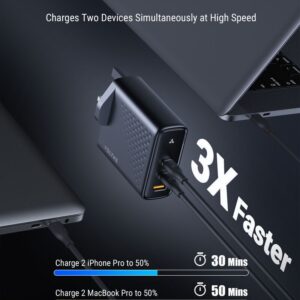 VOLTME 8211 Revo 140 8211 PD140W USB-C2USB-A 三端口快速充電器英規- 黑色