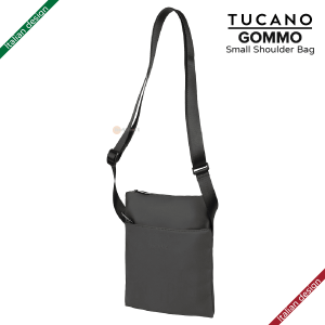 TUCANO Tucano Gommo 再生塑料帶有內部防輻射系統的小肩包 8211 黑色意大利設計