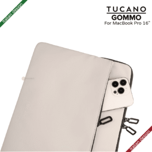 TUCANO Gommo 再生塑料電腦袋 15-16英寸筆記型電腦袖套   防震保護套  電腦手提袋意大利設計 8211 灰色意大利設計