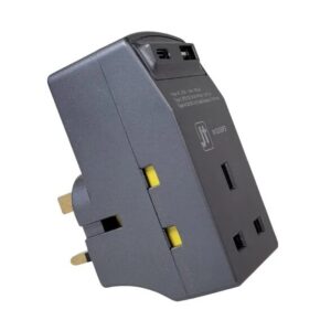 MEC 8211 JT N13USBPD 3port 13A 三腳插座三個  1port USB  1port Type-C 碳灰色 422-458