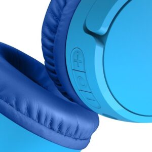 Belkin SOUNDFORM Mini 兒童專用 頭戴式 藍牙BT53 無線有線 兩用 內置麥克風 耳機 V3 USB-C Cable 8211 藍色AUD002BTBLV3