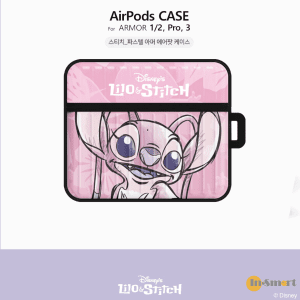 Disney - AirPods Pro 保護殼 史迪奇 史迪仔 粉紅色