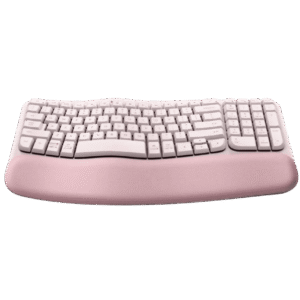 Logitech 8211 WAVE KEYS 軟墊手託 無線 人體工學鍵盤 8211 粉紅色