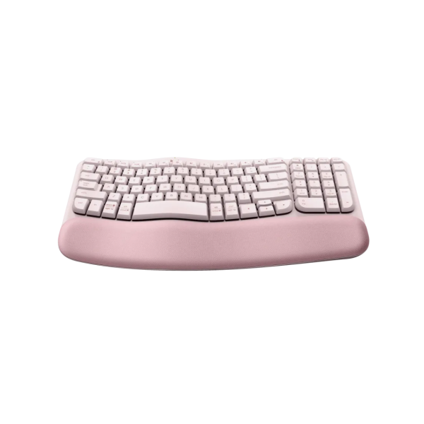 Logitech - WAVE KEYS 軟墊手託 無線 人體工學鍵盤 - 粉紅色 - Image 4