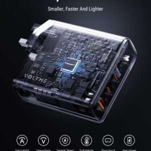 VOLTME 8211 Revo 140 8211 PD140W USB-C2USB-A 三端口快速充電器英規- 黑色