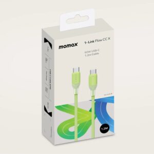 MOMAX 8211 1-Link Flow CC X 60W USB-C 快充 充電線 12米 8211 綠色