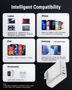 VOLTME Revo 140 8211 PD140W USB-C2USB-A 三端口快速充電器英規- 白色
