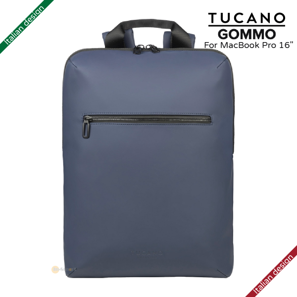 TUCANO - GOMMO 15.6" 再生塑料背包適用於 MacBook Pro 16" - 藍色｜意大利設計