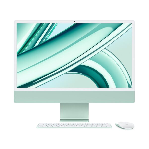 Apple - 24 吋 iMac Apple M1 晶片配備 8核心 CPU、8核心 GPU, Gigabit Ethernet, 8GB 記憶體, 512GB SSD 綠色